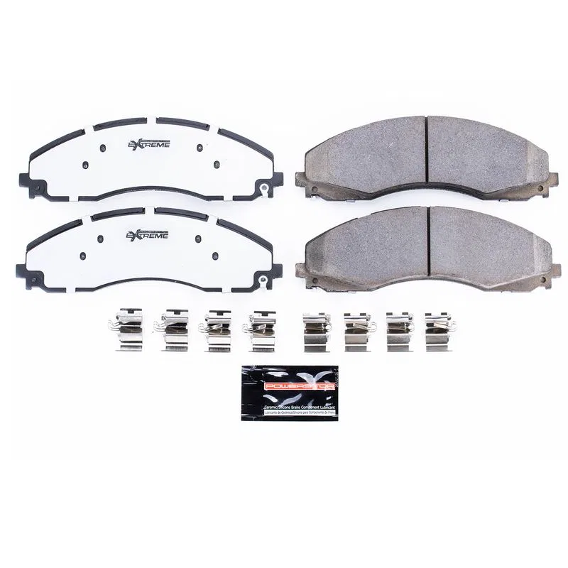 Z36-2018 – POWERSTOP Brake Pad, FMSI Number D2018 Carbon-Fiber Ceramic Brake Pads Set Of 4 With Premium Stainless Ste...